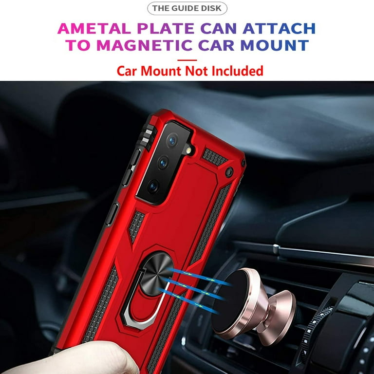 Starshop Samsung Galaxy S21 Case, Tempered Glass Screen Protector