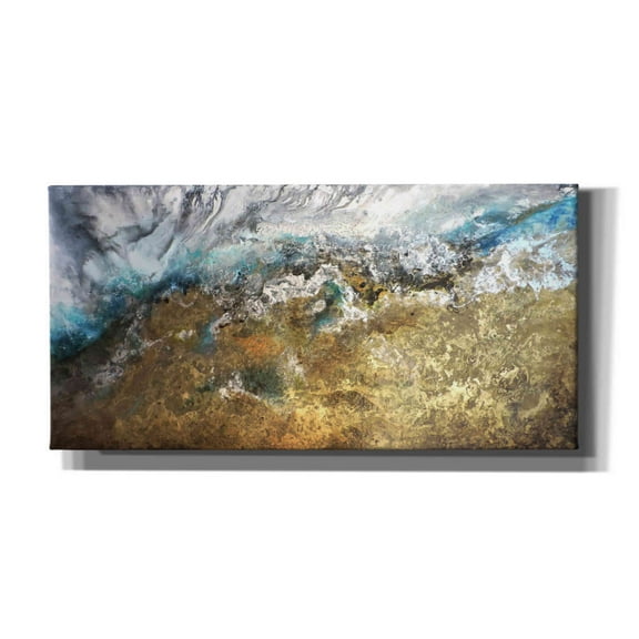 Epic Graffiti 'Metalicos y Texturas II' by Leticia Herrera, Canvas Wall Art, 40"x20"