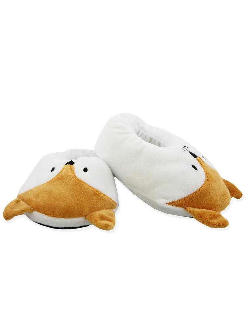 Yankee Toy Box Red Fox Toddler Kids Ultra Soft Plush Slippers