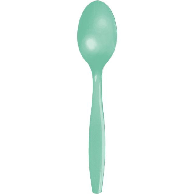 Touch of Color Plastic Premium Spoons, Fresh Mint, 50 Ct