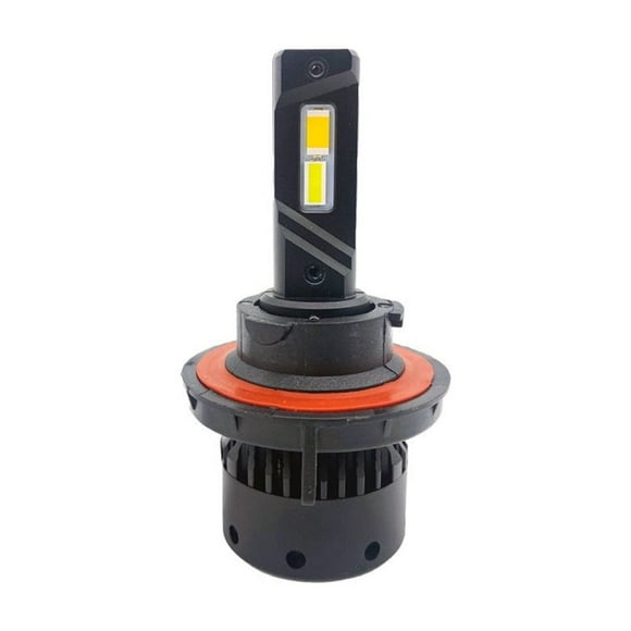 ODX Lighting Headlight Bulb LEDSNOWY-H13 SNO-WY Series; H13; LED Bulb; 9 To 32 Volt; Amber Low Beam Color/Cold White High Beam Color; 4000 Lumens; 3000K/6500K Light Color Temperature; Set Of 2