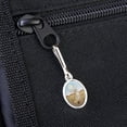 thumbnail image 3 of Fennec Fox Antiqued Oval Charm Clothes Purse Suitcase Backpack Zipper Pull Aid, 3 of 4