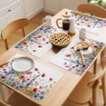 thumbnail image 5 of Colorful Poppy Placemats Set of 12, Watercolor Floral Non-Slip Place Mats Washable Table Mats for Kitchen Dining Table Decorations Indoor/Outdoor, 5 of 9