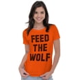 thumbnail image 4 of Feed The Wolf Sarcastic Hangry Gym Womens Slim Fit Graphic Tee Brisco Brands S, 4 of 5