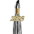 thumbnail image 6 of Endea Graduation Black/White Mixed Color Graduation Tassel with Gold Date Drop, 6 of 11