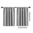 thumbnail image 3 of TaTaai 2Pcs Black Out Short Curtain Panels for Kitchen - Energy Smart Decoration Thermal Insulating Blackout Drapes/Draperies for Bathroom Small Window 76*92cm, 3 of 6