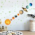 thumbnail image 3 of Luminous Stickers 9pcs Planets Luminous Stars Solar System Planets Fluorescent Wall Stickers Ceiling Decoration Stickers for Kids Rooms, 3 of 5