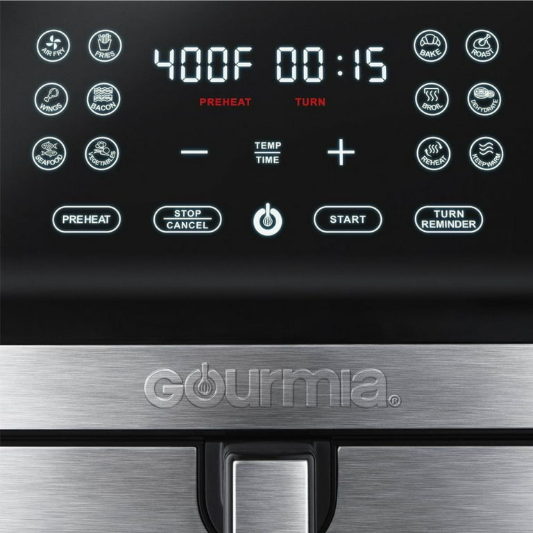 Brand New Gourmia 8-Quart Digital Air Fryer, with 12 One-Touch