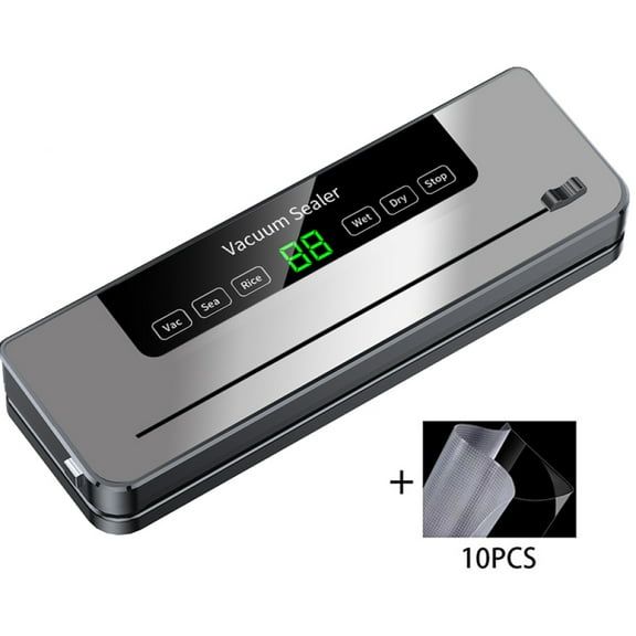 2024 NEW Electric Vacuum Sealer With Slidding Cutter 110V/220V Food Bag Sealing Machine Kitchen Packaging Heat Sealer  10 Bags