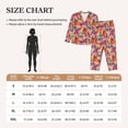 thumbnail image 4 of Picia Maple Leaves Pattern Women’s Long-Sleeve Sleepwear Set - Soft 2-Piece Loungewear with Pockets, Comfy PJs for Relaxing Nights-Small, 4 of 7