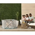 thumbnail image 3 of Regalo My Portable Play Yard Indoor and Outdoor, Washable, White/Gray/Teal, 6-Panel, For Ages 6-24 Months, 3 of 7