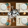 thumbnail image 4 of Thanksgiving Placemats Set - Pumpkin Harvest Heat Resistant Table Mats 12x18 Inch, Vintage Fall Decor for Dining Party & Holiday Home Decor, 4 of 6