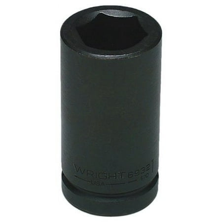 Wright Tool 6942 1-5/16-Inch with 3/4-Inch Drive 6 Point Deep Impact Socket,Black