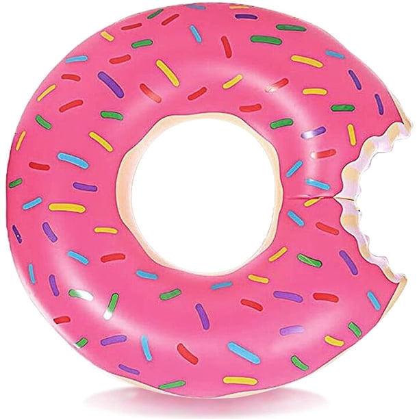 Donut Flotteur Piscine - 5 Pièces - 75cm Anneaux + Ballons - Enfant Adulte VoltPulse - Jeux - Jouets
