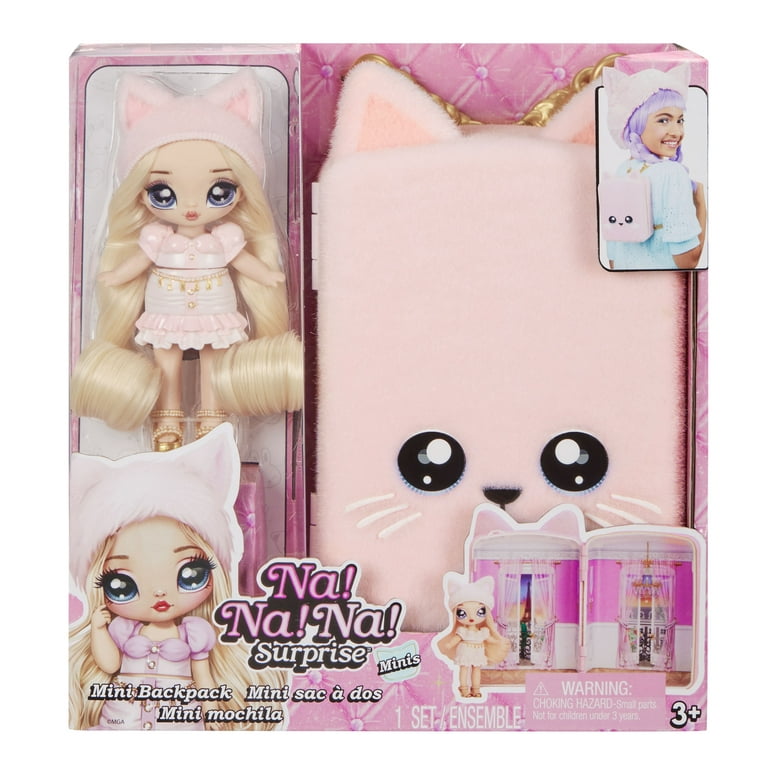 Na Na Na Surprise Mini Backpack Amelie Laurent Fashion Doll, Fuzzy