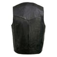 thumbnail image 5 of Event Leather Men's Classic Black Leather Vest - EL1310GO 3X-Large, 5 of 10