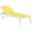 White with Yellow Sl, variant on Compamia Pacific Chaise Lounge with Turquoise Sling in White