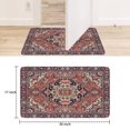 thumbnail image 6 of Boho Vintage Brown Carpet Welcome Door Mat Decorative Doormat Farmhouse Low-Profile Floor Rug Switch Mat for Home Indoor Outdoor Decorations 17 X 30 Inch, 6 of 6