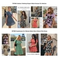 thumbnail image 5 of BTFBM Summer Dresses for Women Lightweight Casual Short Sleeve Floral Mini Dress A Line Beach Vacation Sundress, 5 of 9