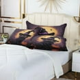 thumbnail image 7 of GZHJMY Halloween Witch's Cat Zippered Velvet Pillowcases,Super Soft and Cozy Luxury Plush Pillow Case Bed Pillow Pillowcases,Queen Size 20x30 in Home Decor, 7 of 7