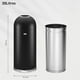 thumbnail image 5 of EKO Bote de basura Eternal 30L. Sin tapa, Negro Mate Cubo de basura comercial., 5 of 9