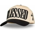 thumbnail image 2 of BLESSED Hat, Inspirational Embroidered Baseball Cap with Bold Statement Design, Adjustable Unisex Dad Hat for Men and Women, Perfect for Casual Outfits, Streetwear, Outdoor Activities and Daily Wear, 2 of 5