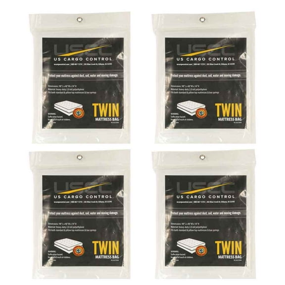 Twin Mattress Bag - 2 mil. (40"x14"x98") - 4 Pack