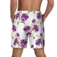 thumbnail image 4 of Uemuo Orchids Flowers Pattern Mens Swim Trunks Quick Dry Board Shorts with Mesh Lining, Stretch Beach Shorts Quick Dry No-Chafing Board Shorts-XX-Large, 4 of 9