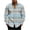 Light Blue-25, variant on Rvwovn Men's Colorful Striped Button Down Shirt, Casual Long Sleeve Top with Classic Collar