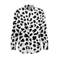thumbnail image 5 of NTACZA Silk Tops Womens Dressy Business Button Up Shirt Leopard Print Work Office Women's Shirts L, 5 of 5