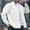 White, variant on WXLWZYWL Mens Quilted Shirt Jackets Casual Long Sleeve Snap Collar Button Down Shirts 2024 Trendy Open Front Shacket Coat with Pockets