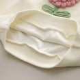 thumbnail image 4 of Zanarzt Baby Clothes for Girls Little Girls Cute Set Flower Embroidery Long Sleeve Sweatshirt Jeans Casual Two Piece Set White,6-12 Months, 4 of 9