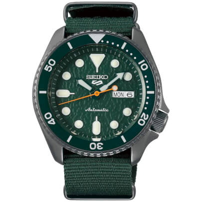 5 Sports 24-Jewel Automatic Watch - Green/Green 