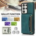 thumbnail image 3 of Jiahe Cover for Samsung Galaxy A13 5G, Wallet Case with Card Holder Pocket,Rugged Shockproof PU Leather Kickstand Card Slot Anti-Scratch Case Cover, blue, 3 of 5