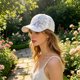 thumbnail image 1 of Summer Baseball Cap For Women Adjustable Size Sun Protection Hat With Breathable Mesh Back Cap For Outdoor Activities Picnic And Daily Wear, 1 of 6