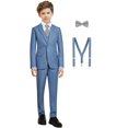 thumbnail image 1 of Traje Amazingkittyt para niños, ajustado, azul y gris, talla 2, 1 of 7