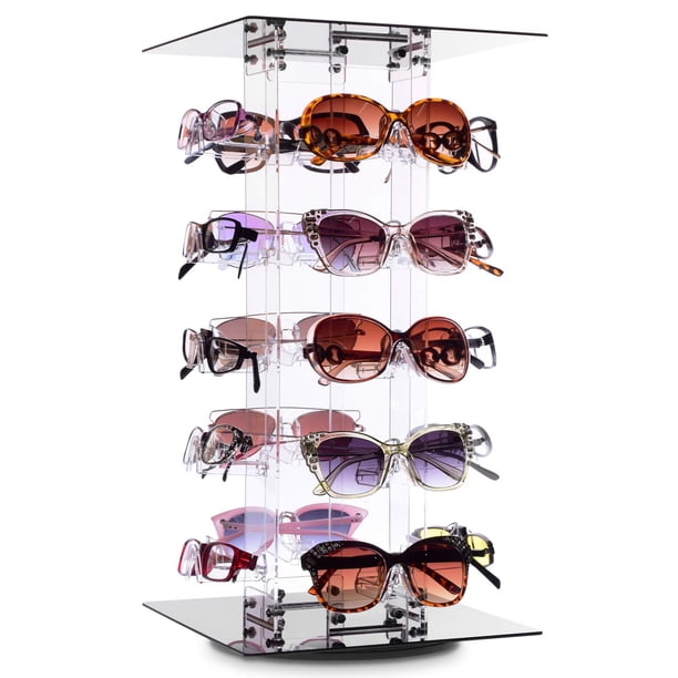Exhibidor Giratorio de Óculos y Gafas MOOCA Premium de Acrílico