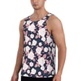 thumbnail image 2 of Gaeub Leaves Flower Men's Athletic Tank Top, Workout Sleeveless Shirts, Running Tank Tops for Gym, Running, Training - 3X-Large, 2 of 9