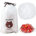 thumbnail image 1 of 200 bolsas para mantenimiento fresco, cubiertas para alimentos, cubiertas elásticas reutilizables para almacenamiento de alimentos, tapas elásticas para tazones con sellado de plástico, tapa, 1 of 5