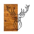 thumbnail image 2 of Skyler , Dewood - Walnut Black Decorative Wooden Wall Accessory, 2 of 4