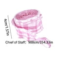 thumbnail image 3 of Pink Gingham Ribbon, 1.5 Inch x 10 Yards Plaid Ribbon Ruffled Edge Polyester Fabric Craft Ribbons for Gift Wrapping Wedding Invitations Bouquets Christmas Decor, 3 of 7