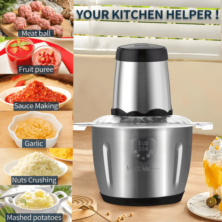 MULISOFT Electric Food Chopper, 3L Food Processor for MULISOFT Electric Food Chopper, 3L Food Processor for