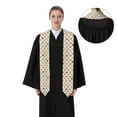 thumbnail image 4 of Fotbe Heart Polka Dot Printed Class of 2024 Graduation Stole, 4 of 7