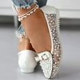 thumbnail image 5 of Sngxgn Women’s Flats Shoes Ballet Flats Dressy Comfortable(White,40), 5 of 8