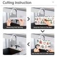 thumbnail image 5 of Yayeee Faucet Mat for Kitchen Sink 14.7" Diatomite Long Splash Guard Pad, White Christmas House, 5 of 7