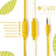 thumbnail image 3 of Funsmile Kids Headphones Wired Headphones for Kids with 3.5 MM Foldable On-Ear Headse Kids Headphones for Smartphone Tablet Computer MP3 / 4 Yellow, 3 of 9