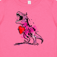 thumbnail image 4 of Inktastic Valentine's Day Graffiti T-Rex with Heart Shaped Candy Box Boys or Girls Baby T-Shirt, 4 of 5