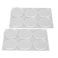 thumbnail image 1 of 12Pcs Transparent Round Bumper Pad Waterproof High Temperature Resistant Non Slip Bumper Mat, 1 of 5