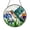 Stained Glass 5.9 Inch, variant on Botanical Bird Window Decor – Iris Stained Glass Style