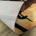 thumbnail image 5 of Ambesonne Sloth Place Mats Set of 4, Sunset View Exotic Fauna, Standard Size, Peach Black Yellow, 5 of 6